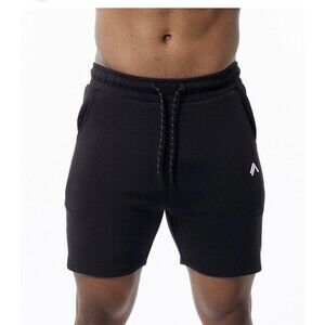 Alphalete Men's Elmts Athletic Short - Black Size Medium